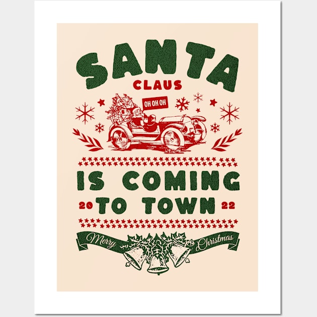 Santa claus is coming Wall Art by Myartstor 